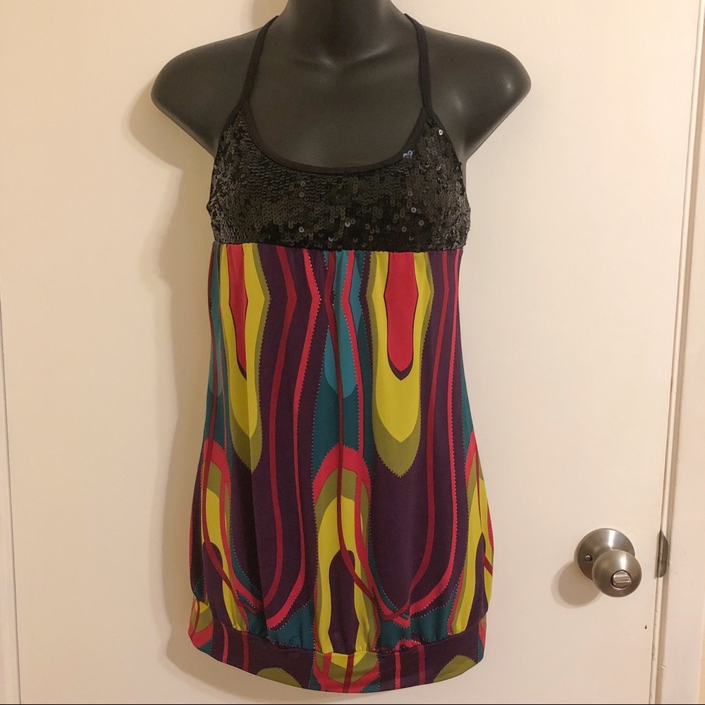 Sequined Racerback Top - Picture 3 of 4